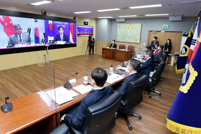 Virtual Conference between Chief Justices of Korea and Singapore