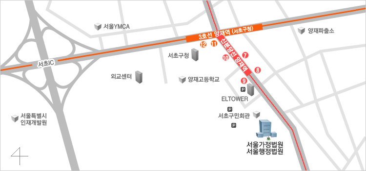 서울가정법원 약도 - 자세한 내용은 아래의 표를 참고하세요.